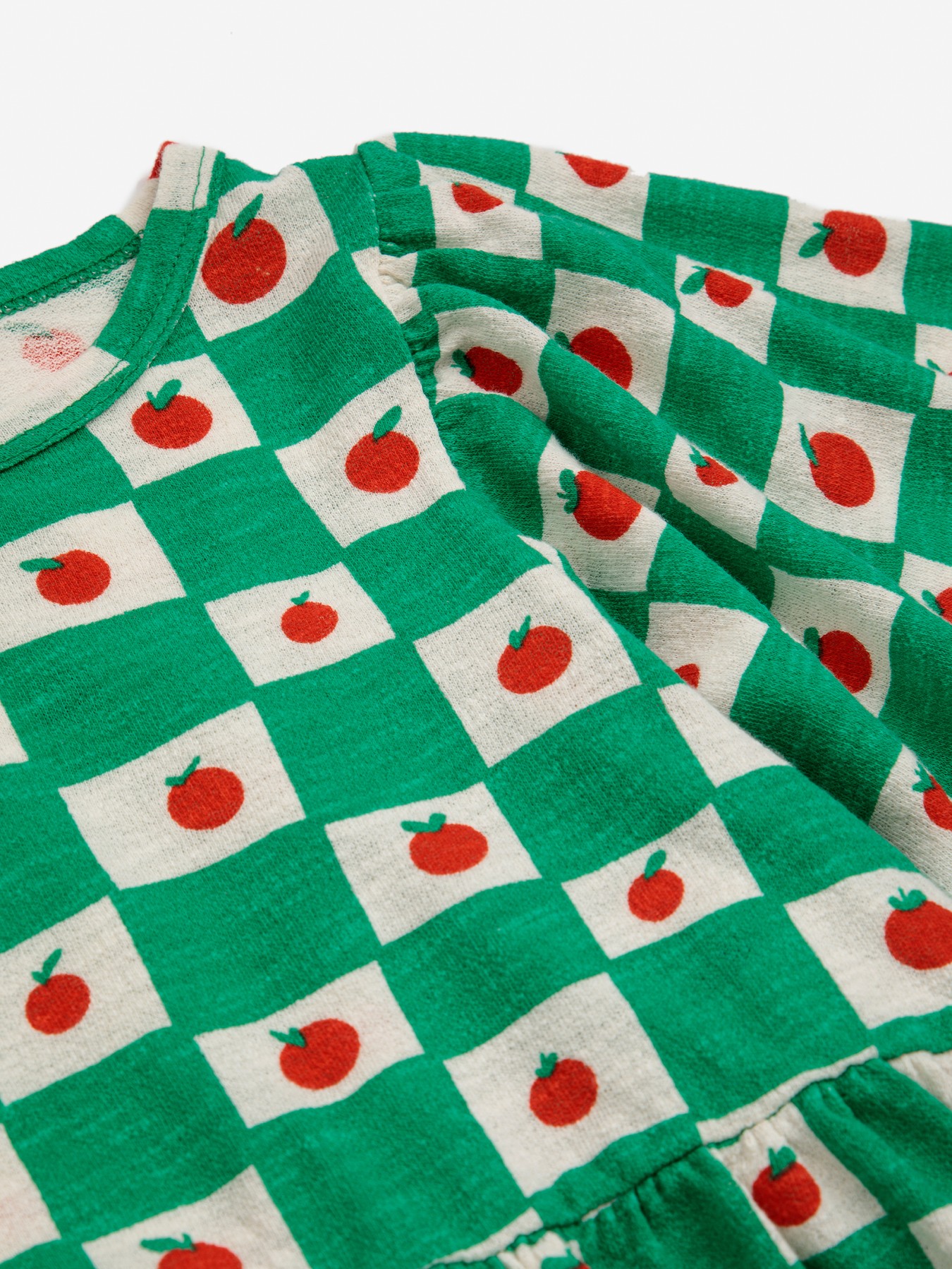 Bobo Choses Bawełniana sukienka Tomato All Over7