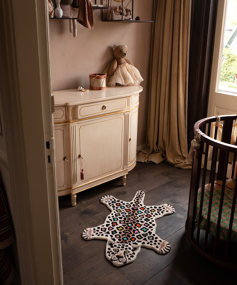 Doing Goods Mały wełniany dywan Disco Leopard7