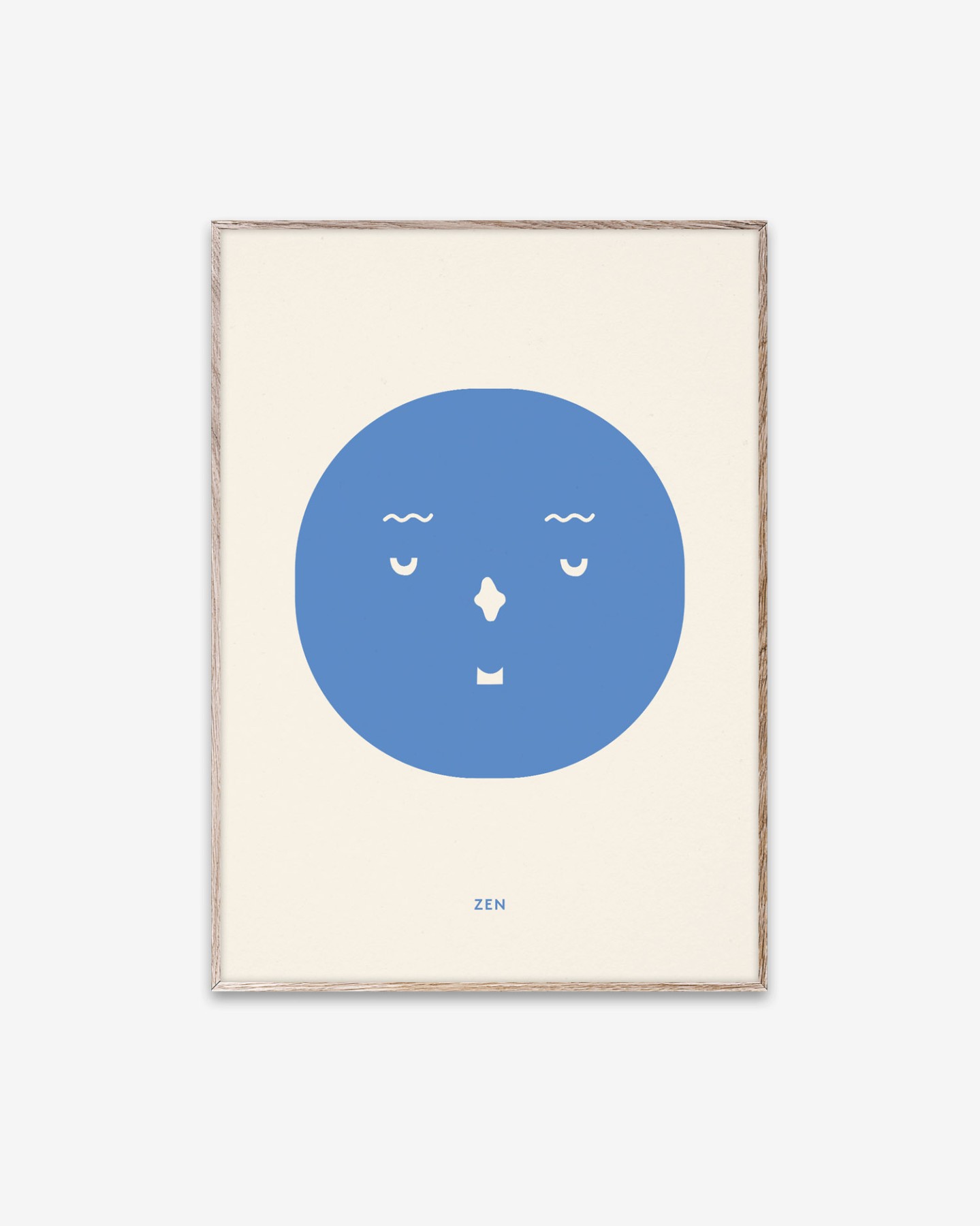 helloberry.pl paper collective plakat niebieska buźka zen 1