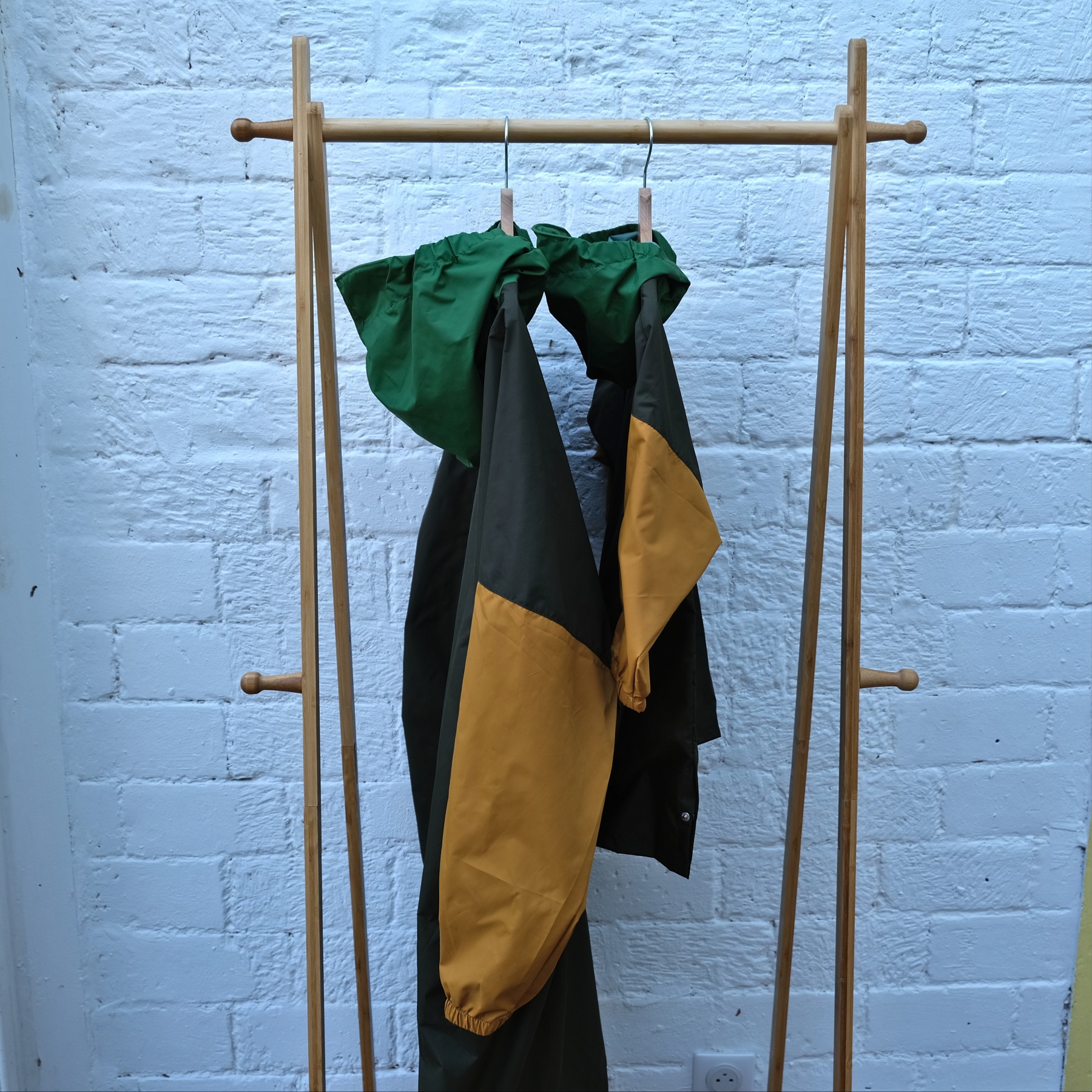 Ponczo przeciwdeszczowe dla dzieci Khaki