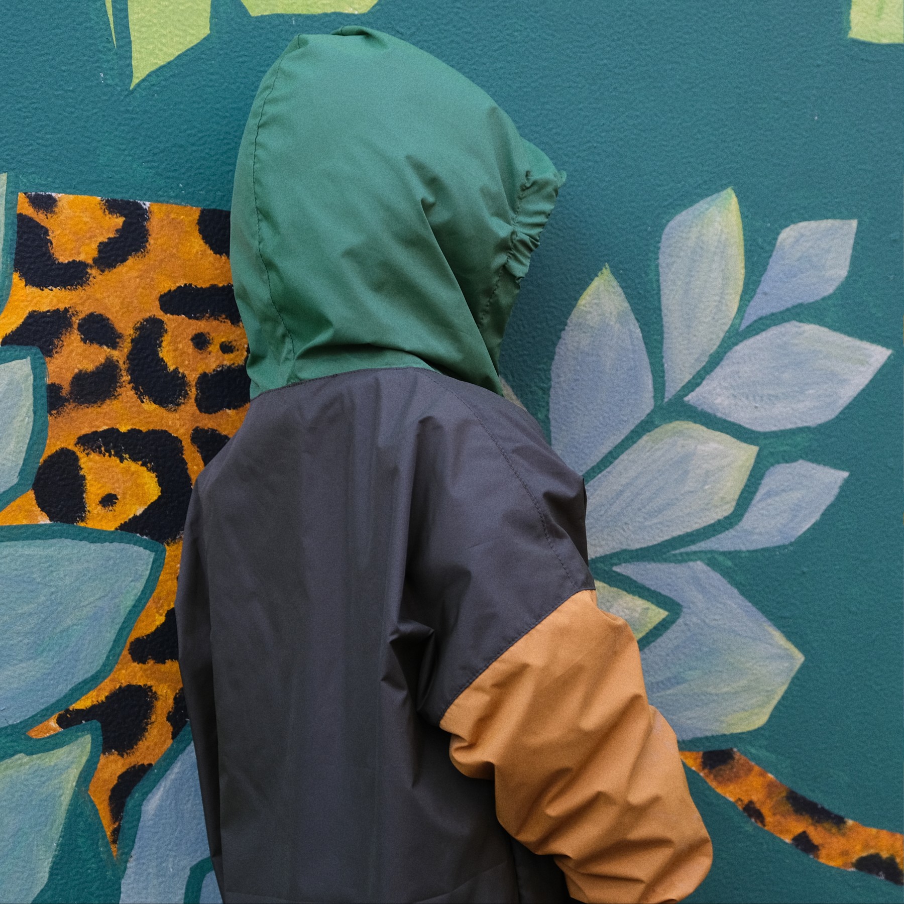 Ponczo przeciwdeszczowe dla dzieci Khaki4