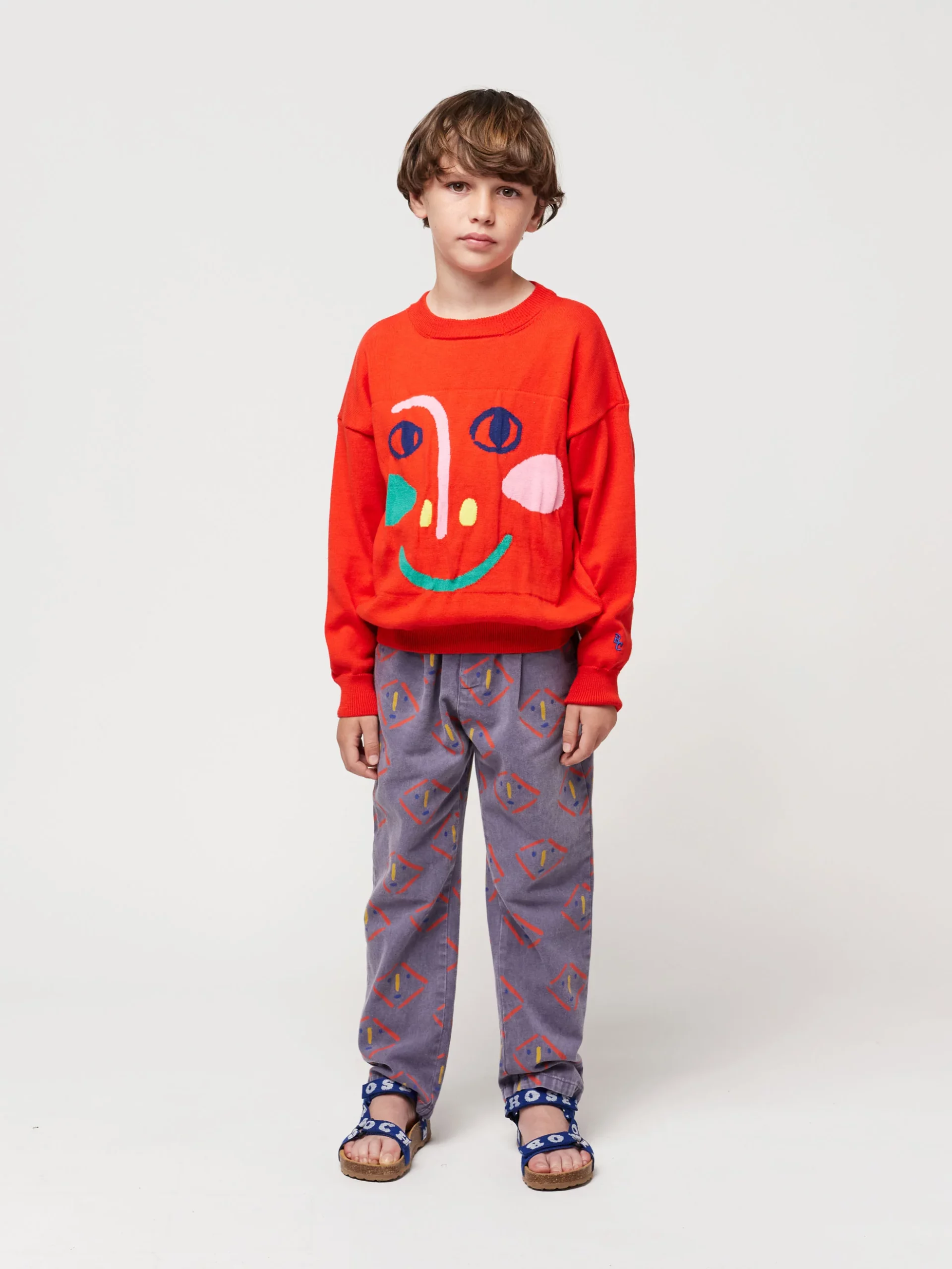 Bobo choses Spodnie Masks All Over chino pants
