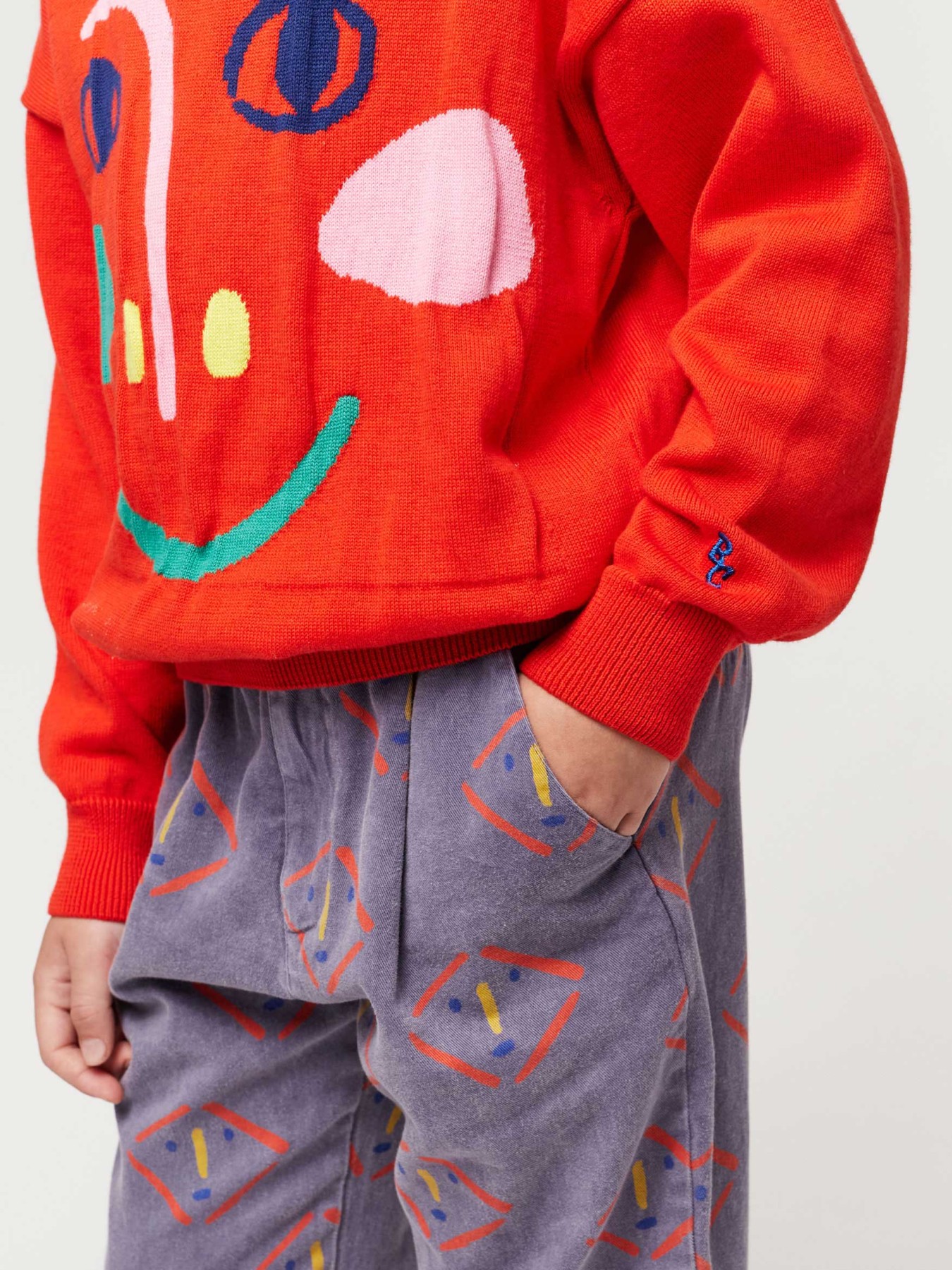 Bobo choses Spodnie Masks All Over chino pants7