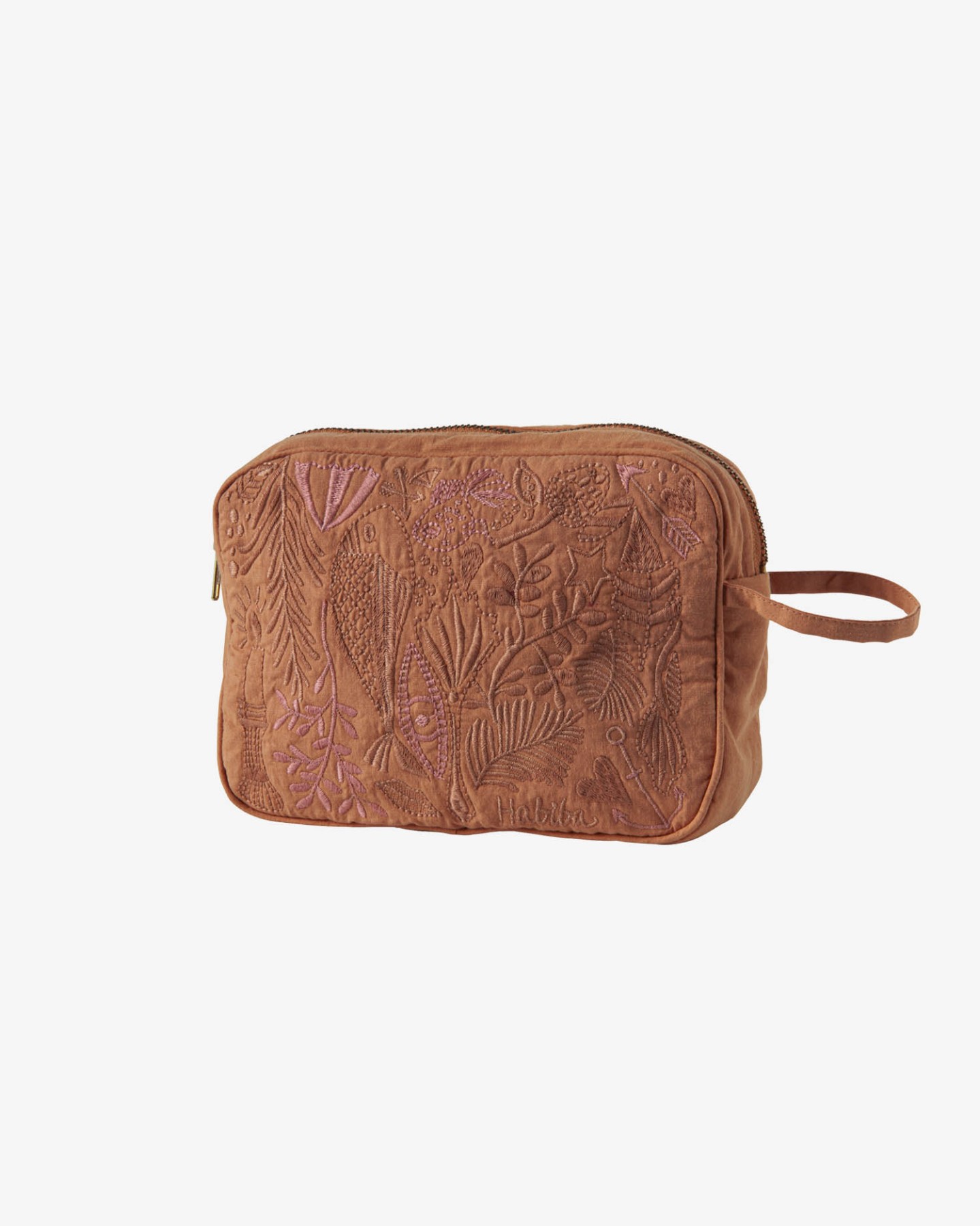 habiba MC622 BIBI MAKEUP CLUTCH NOUGAT kosmetyczka ziemista mała 1