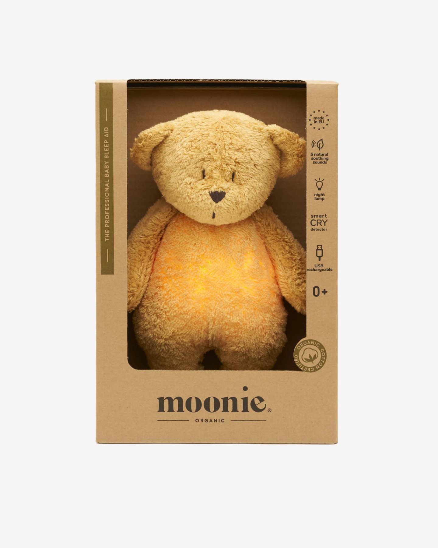 helloberry.pl moonie MIŚ HONEY NATUR – SZUMIĄCY MIŚ ORGANIC Z LAMPKĄ 2 Miś moonie Hello Berry