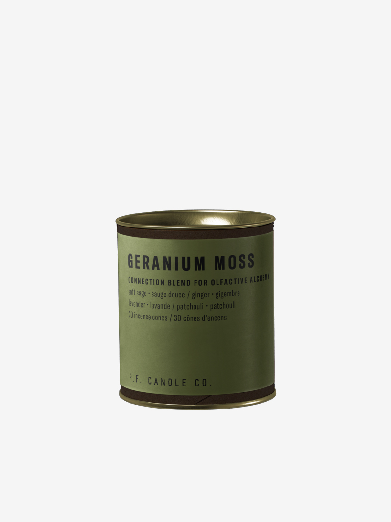 helloberry.pl P. F. CANDLE CO. stożki kadziedełka No. 3 Geranium Moss Incense Cones