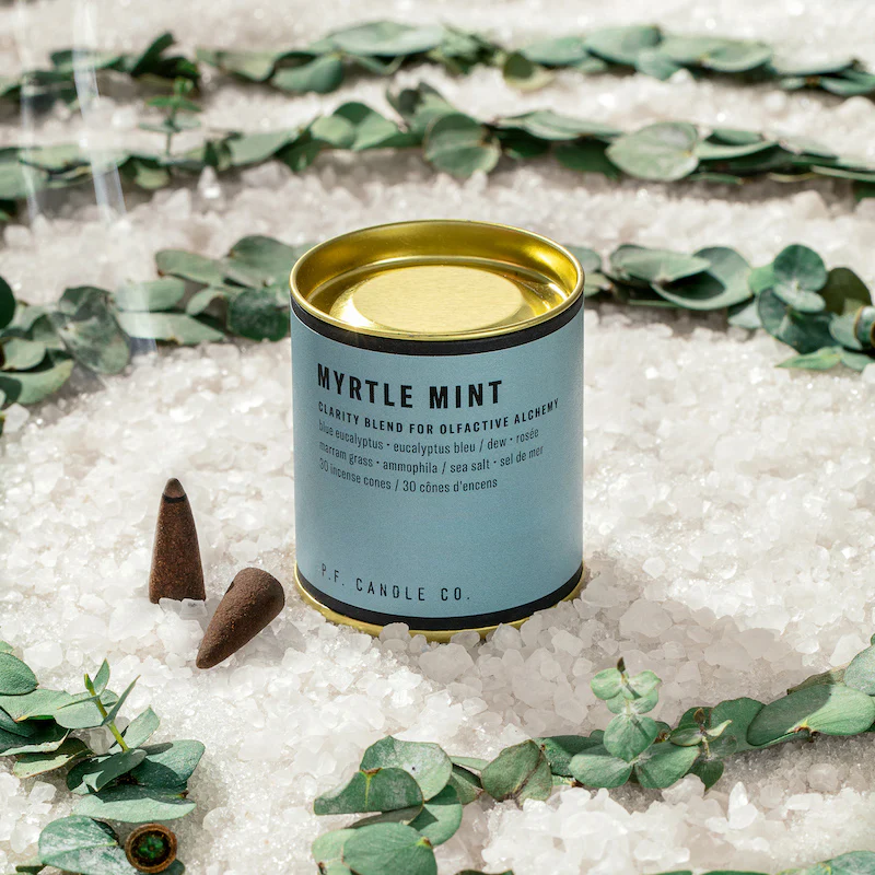 Kadzidełka stożkowe Myrtle Mint P. F. Candle.