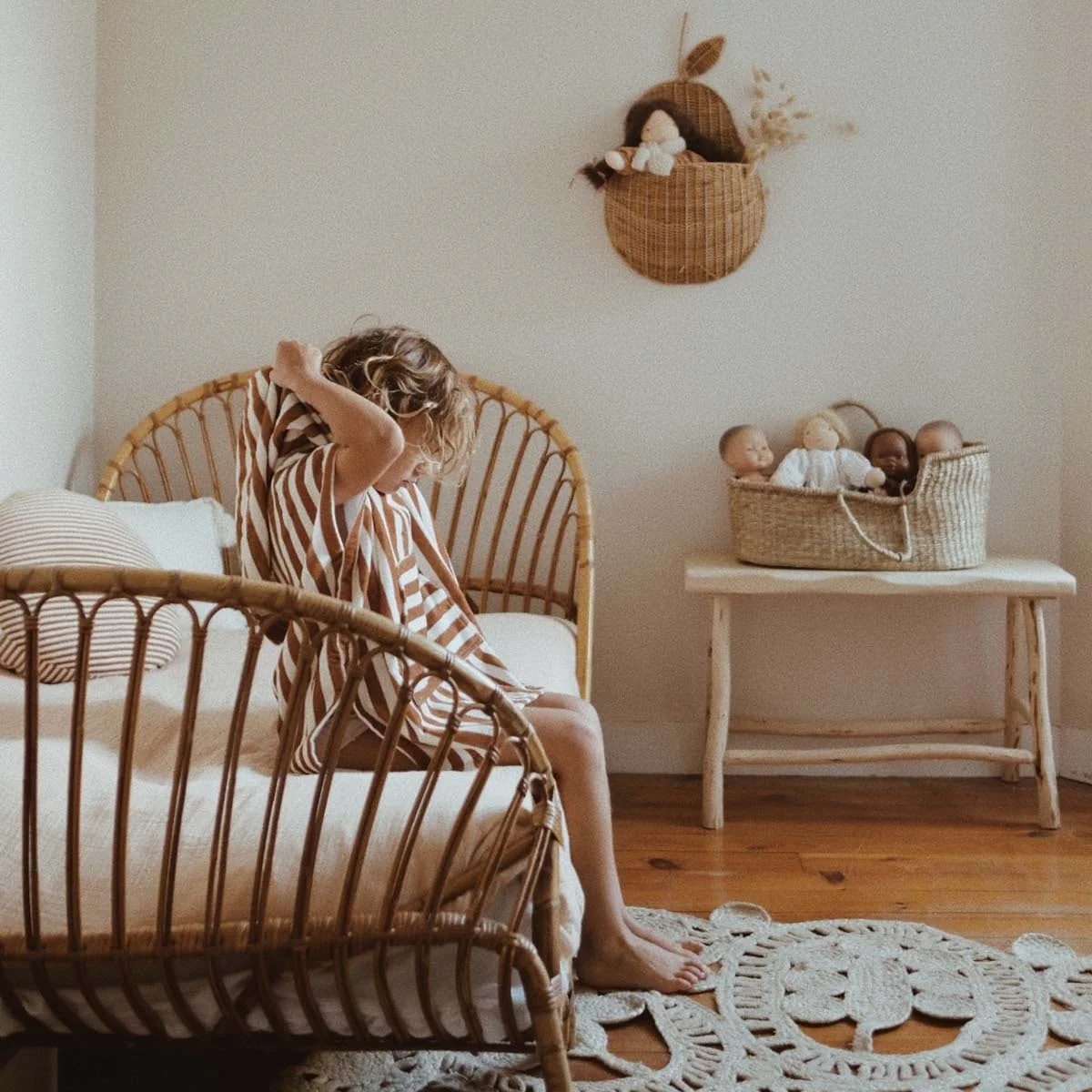 Ponczo kąpielowe dla dzieci Caramel2