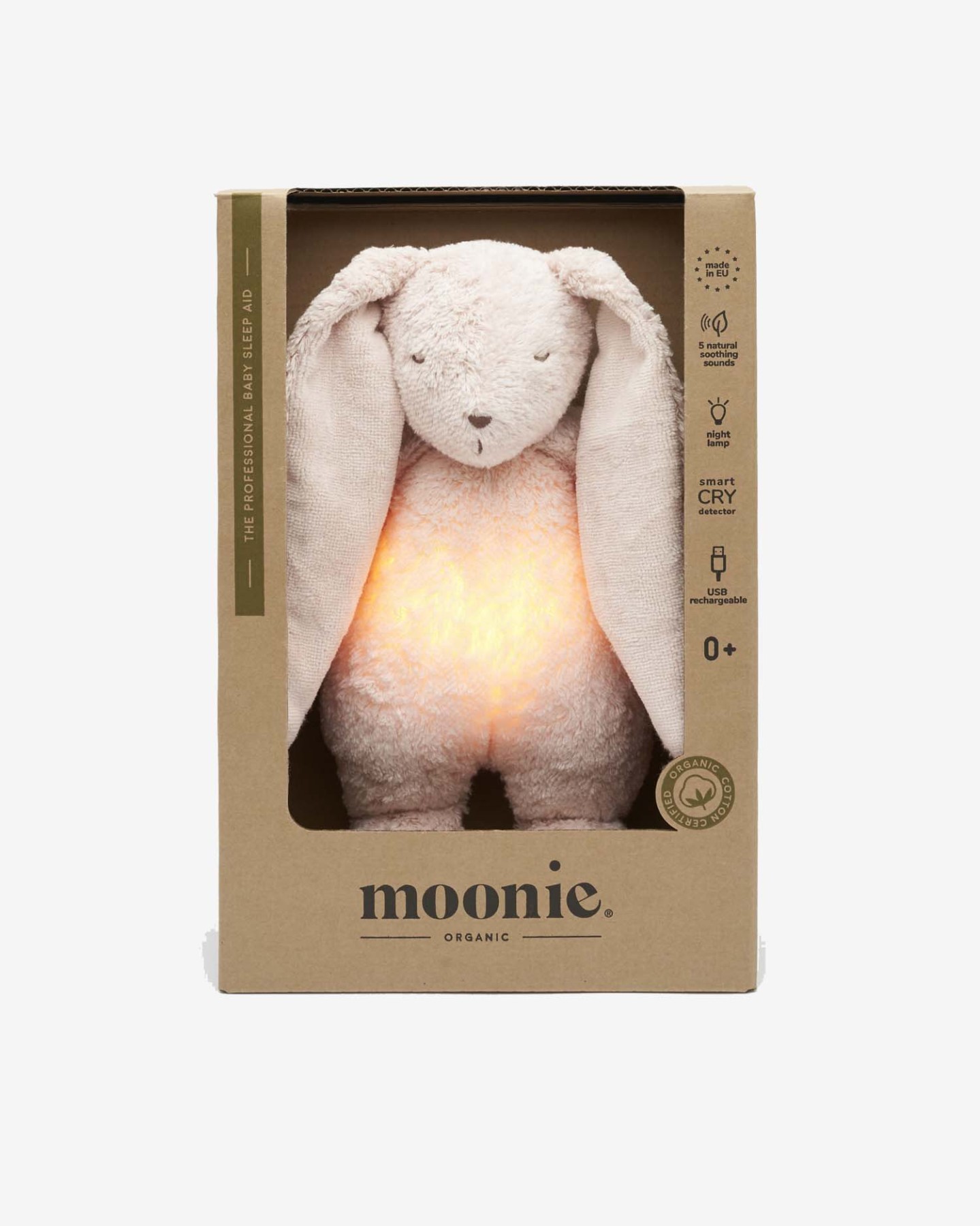 helloberry.pl moonie KRÓLICZEK ROSE NATUR - SZUMIĄCY KRÓLICZEK ORGANIC Z LAMPKĄ 2