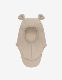 Kominiarka z wełny merino z uszami misia Camel