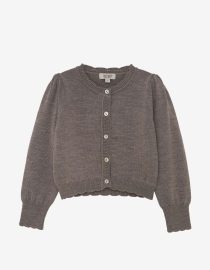 Sweter merino dla dzieci Brown Melange