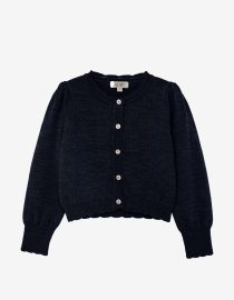 Kardigan dziecięcy z wełny merino Navy