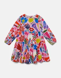 Sukienka w kwiaty dla dziewczynki Bawełniana sukienka Flower Patch Gorman Hello Berry