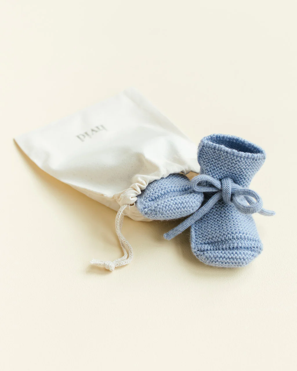 Buciki z miękkiej wełny merino Light Blue Buciki z miękkiej wełny merino Light Blue