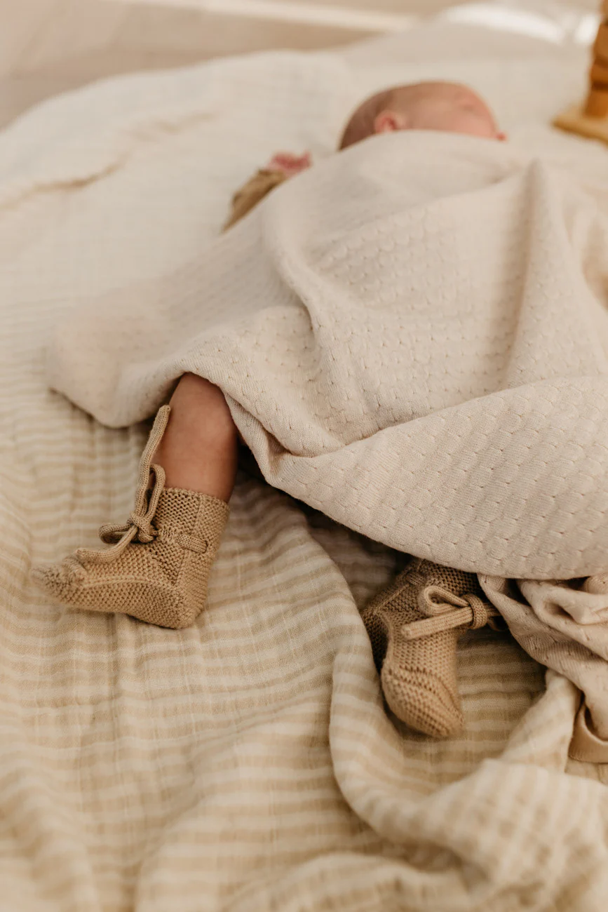 Buciki z miękkiej wełny merino Sand7 Buciki z miękkiej wełny merino Sand