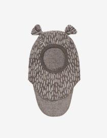 Kominiarka z wełny merino z uszami misia Morel Huttelihut