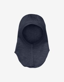 Kominiarka z wełny merino Balaclava Navy Engel Hvid