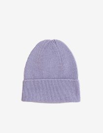 Czapka dla niemowląt z wełny merino Lilac