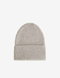 Czapka dla niemowląt z wełny merino Pebble newborn hvid