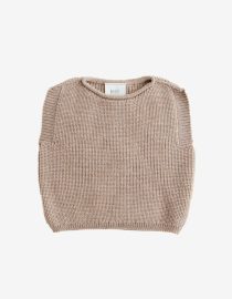 Kamizelka niemowlęca z wełny merino Sand