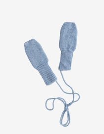 Rękawiczki niemowlęce z wełny merino Light Blue