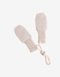 Rękawiczki niemowlęce z wełny merino Cream