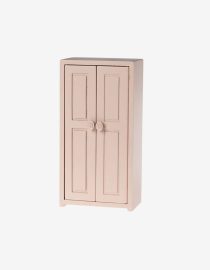Drewniana szafa dla myszek Closet Light rose maileg Różowa szafa maileg