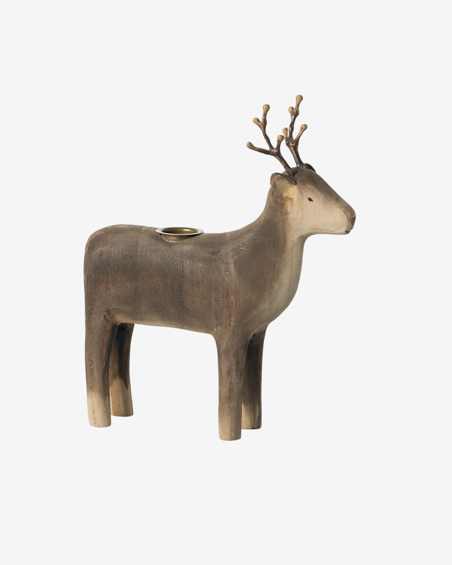 helloberry.pl maileg Duży świecznik 2 Candle holder, Large reindeer 3 Świecznik bożonarodzeniowy Large Reindeer maileg