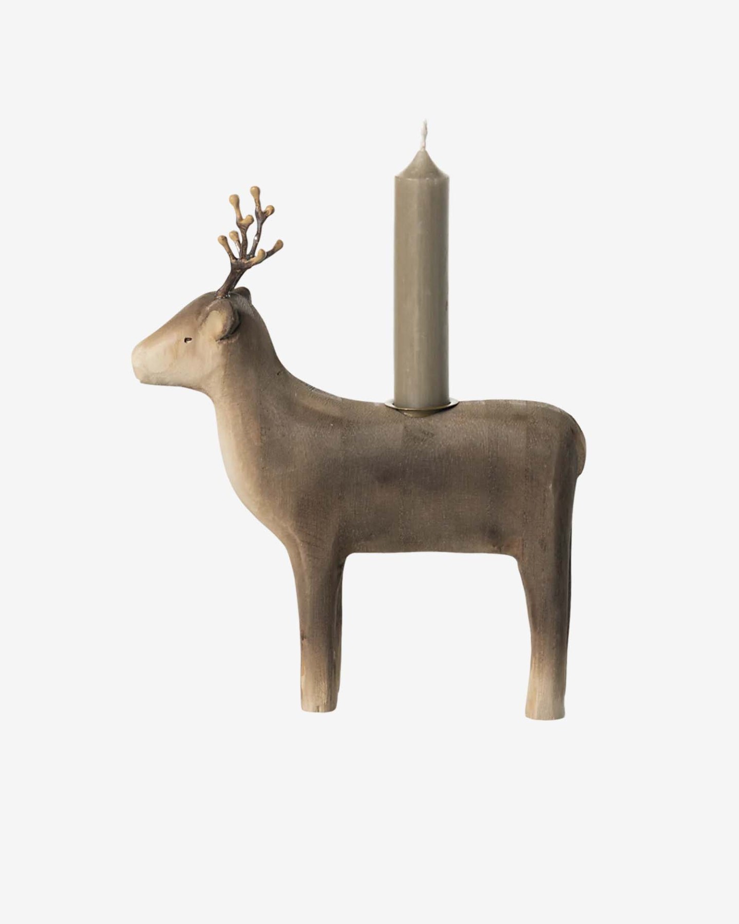 helloberry.pl maileg Duży świecznik 2 Candle holder, Large reindeer Świecznik bożonarodzeniowy Large Reindeer maileg