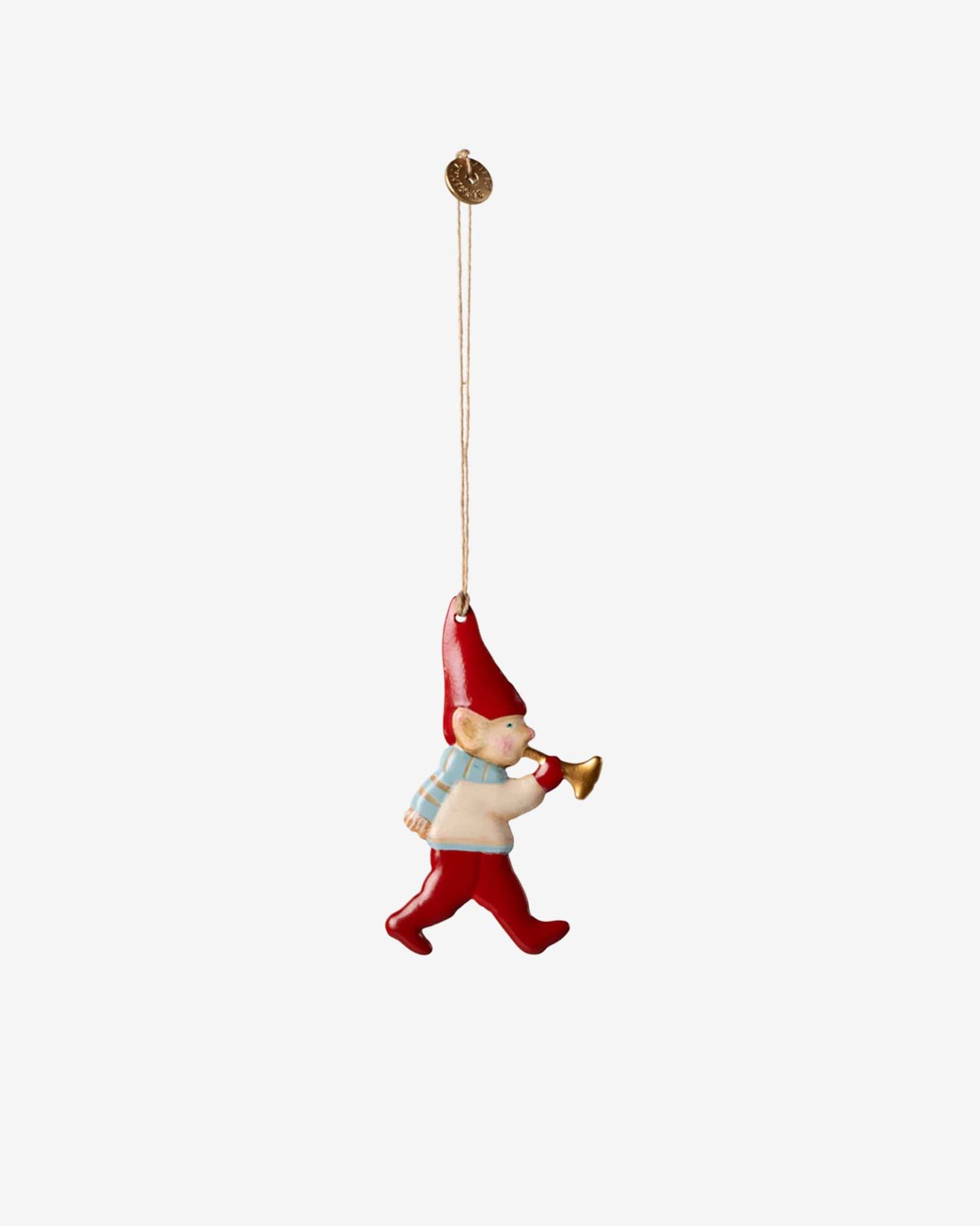helloberry.pl maileg Metal ornament, Pixy - Trumpet Metalowa zawieszka świąteczna Pixy Trumpet maileg