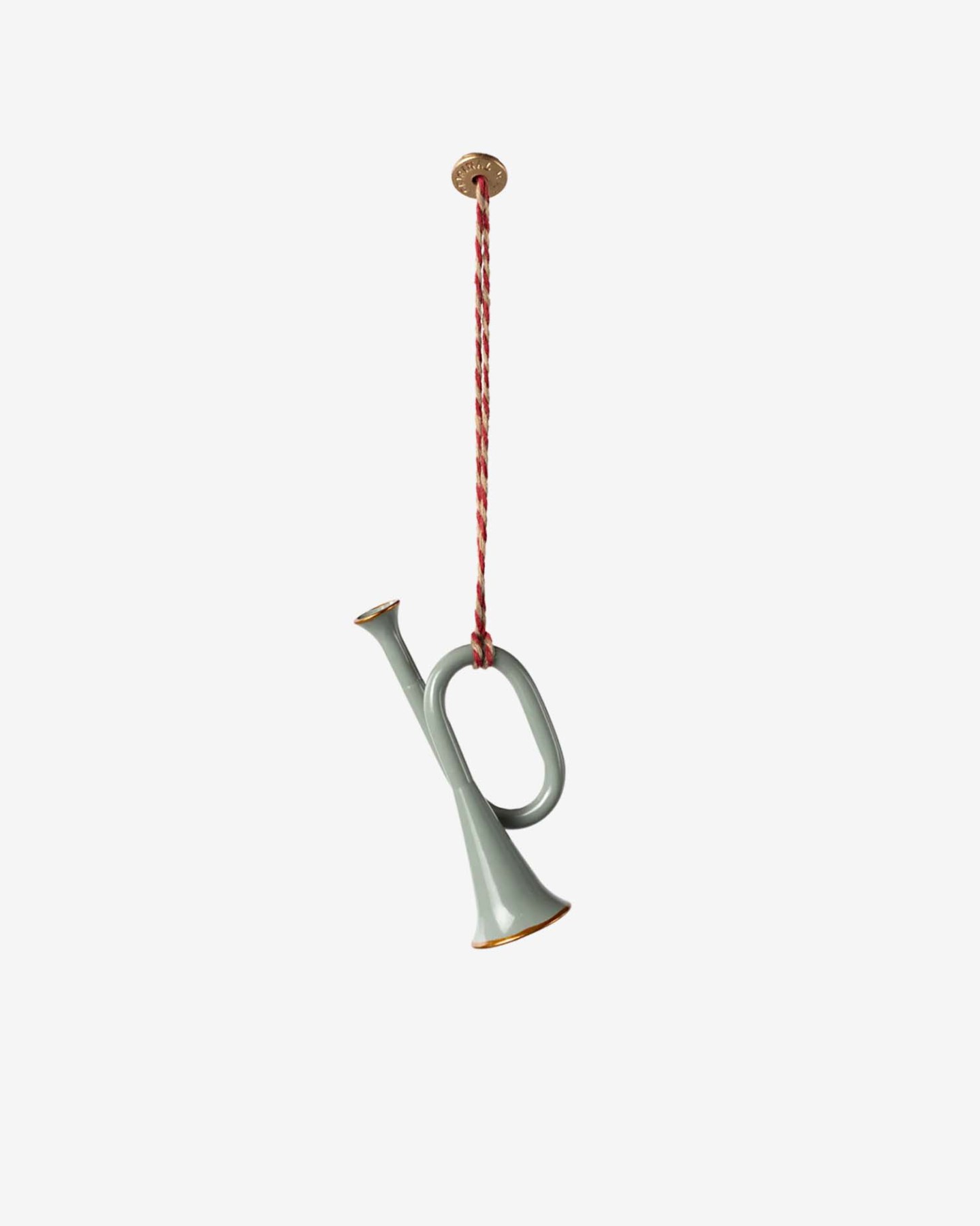 helloberry.pl maileg Metal ornament, Trumpet - Mint Metalowa zawieszka świąteczna Trumpet Mint