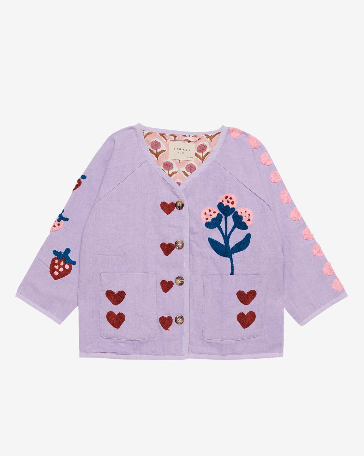 helloberry.pl SISSEL EDELBO Vega MINI Jacket Grape - Organic Cotton 1 Kurtka dziecięca Vega Mini Grape