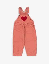 Ogrodniczki bawełniane Nola Heart Konges Sløjd