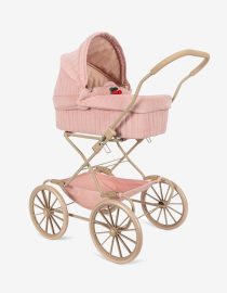 Zabawkowy wózek z gondolą Lulu Cherry Konges Sløjd Wózek dla lalek różowy z wisienką Hello Berry