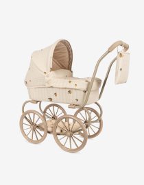 Wózek dla lalek z gondolą Minnie Lemon Konges Slojd wózek dla lalek z torbą Hello Berry