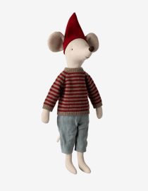 Duża przytulanka myszka Christmas mouse, Maxi maileg