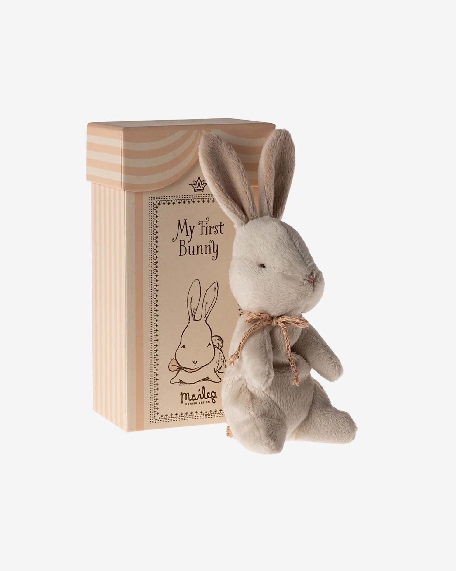 helloberry.pl maileg My first bunny - Off white Zestaw myszek Mama i Tata w pudełku po cygarach