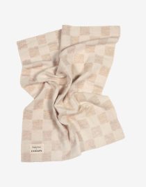 STUDIO NOOS X BINI CHEQUERBOARD BLANKET Koc w krate merino