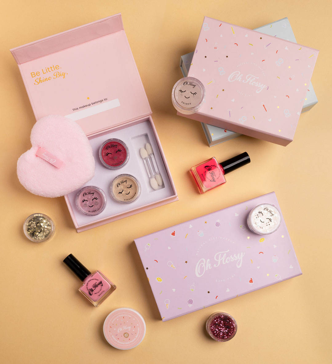 Naturalny zestaw do makijażu Mini Oh Flossy3 Naturalny zestaw do makijażu Mini Oh Flossy