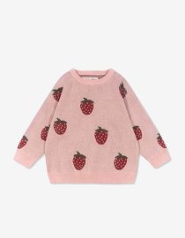 Bluza dzianinowa Lapis Strawberry Konges Sløjd