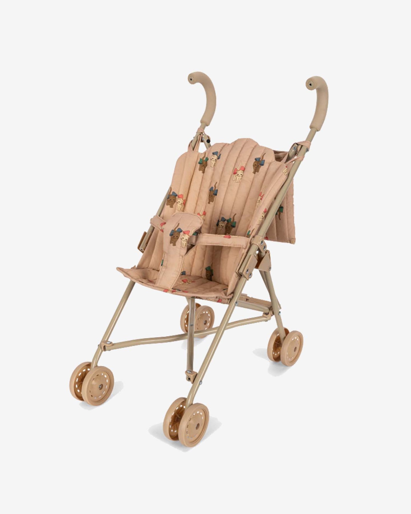 helloberry.pl konges slojd wózek spacerówka w kotki Wózek spacerówka dla lalek Bow Kitty Pink Konges Sløjd