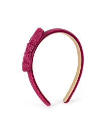 PEARL RIBBON HAIRBRACE sangria