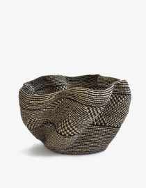 duży kosz ręcznie tkany baba tree