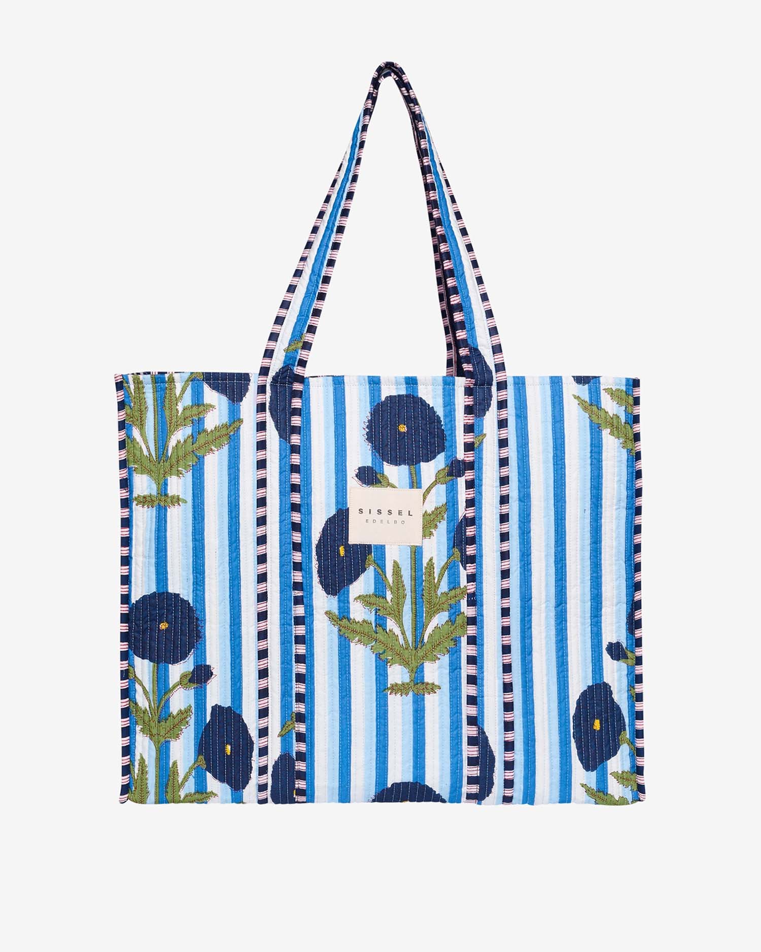helloberry.pl SISSEL EDELBO Pricilla Bag True Blue - Organic Cotton 4 Torba shopper Pricilla | True Blue Sissel Edelbo