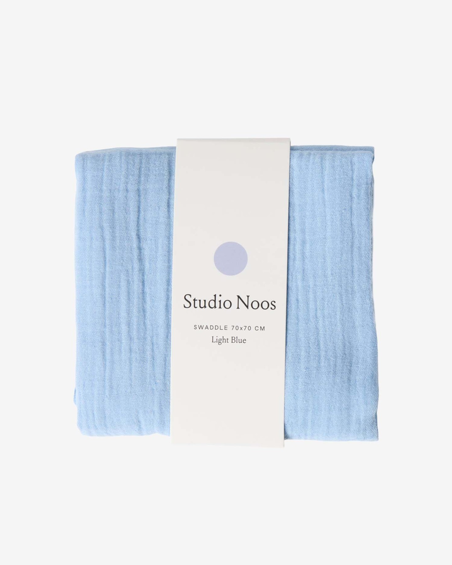 helloberry.pl STUDIO NOOS Light Blue Swaddle 70x70 PS1 Pieluszka muślinowa 70×70 cm | Light Blue
