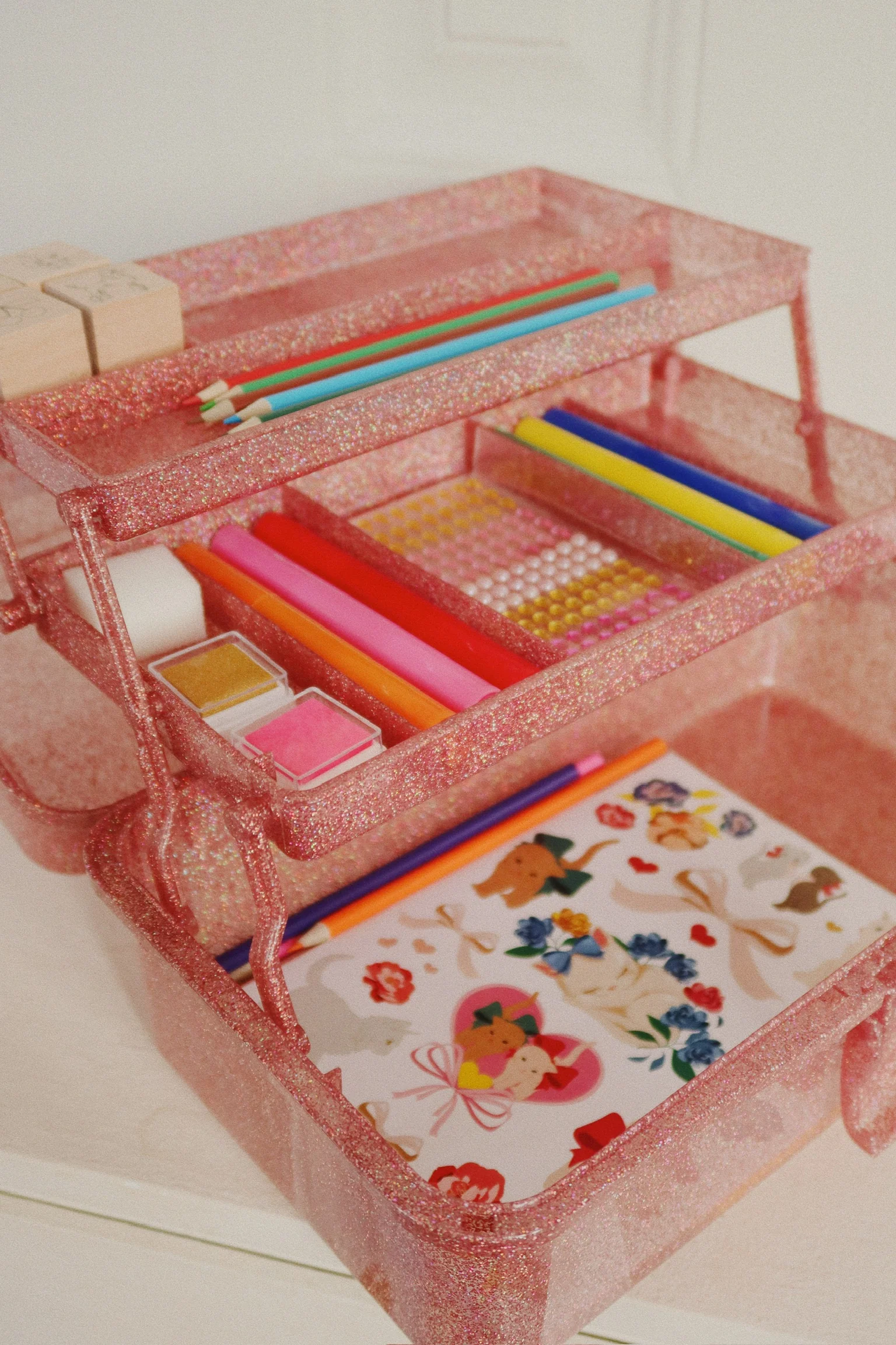 CREATIVE ART CADDY glitter rose CREATIVE ART CADDY glitter rose