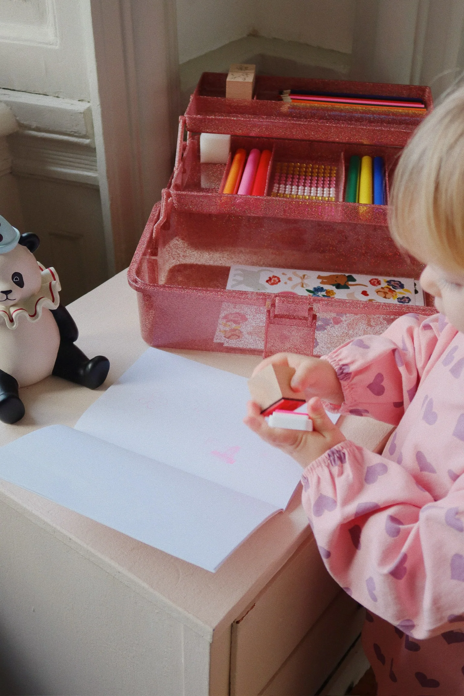 CREATIVE ART CADDY glitter rose3 CREATIVE ART CADDY glitter rose