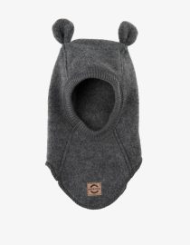 Kominiarka merino z uszami misia | Blue Nights Miik-line Hello Berry Engel Antracytowa