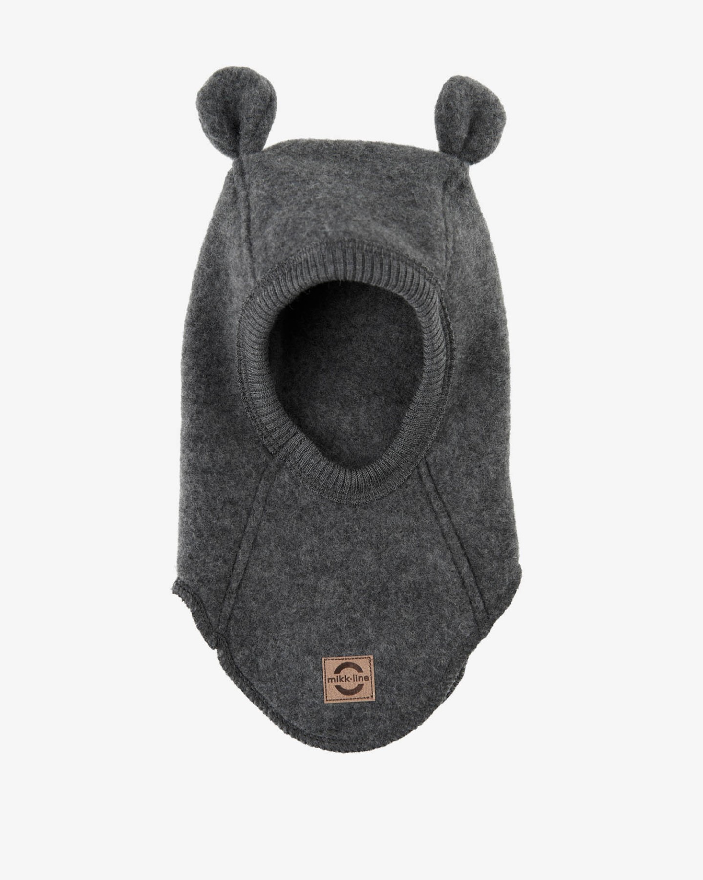 helloberry.pl mikk-line 50040 - Wool Fullface w Ears - Anthracite Melange - Extra 01 Kominiarka merino z uszami misia | Blue Nights Miik-line Hello Berry Engel Antracytowa