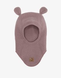 Kominiarka merino z uszami misia | Twilight Mauve